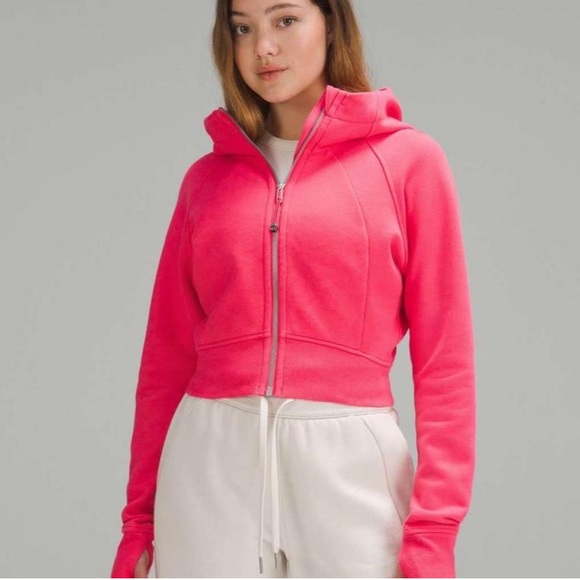 LULULEMON Women's Pink Zip-Up Hoodie - Picture 3 of 8